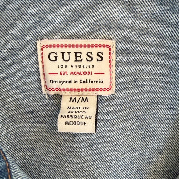 Guess Indigo Denim Peplum Jacket - Picture 2 of 9